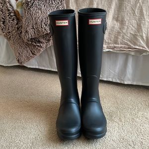 Women’s knee High Hunter Boots.